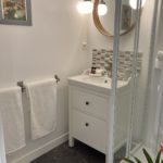 The shower room with separate WC in a one bedroomed Suite